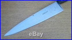 FINE Older Vintage JA Henckels XXL Carbon Steel Chef Knife RAZOR SHARP withEbony