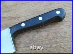 FINE Older Vintage Seelbach WIDE Carbon Steel Chef Knife Germany RAZOR SHARP
