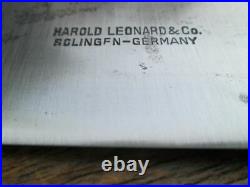 FINE Vintage Harold Leonard/Tarpona Germany Carbon Steel Chef Knife -RAZOR SHARP