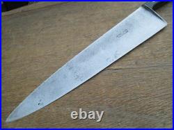 FINEST Antique F. Dick Germany 20 Carbon Steel Medallion Chef Knife RAZOR SHARP