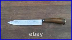 FINEST Antique N&S Sheffield Smaller Chef/Larger Paring Knife withHorn RAZOR SHARP
