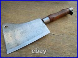 FINEST Antique PLUMB Chef/Butcher's Damascus Carbon Steel Meat Cleaver Knife
