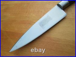 FINEST Antique Sabatier Carbon Steel Chef Knife withIron Bolsters in A+ Conditon