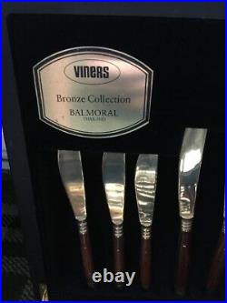 Fabulous Viners 44pc Balmoral Bronze Cutlery Canteen
