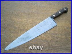 Finest XXL Antique F. DICK Germany Wider Carbon Steel Chef Knife RAZOR SHARP
