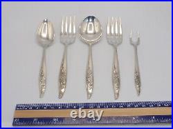 Five Pieces Oneida Heirloom Sterling, Young Love Pattern