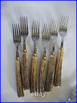 Friedr Herder Soligen Germany 15 pc flatware set forks knives Carving Sharpening