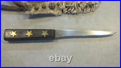 GOLD STAR FOSTER BROS KNIFE With SHEATH 6 BLADE FREE SHIPPING
