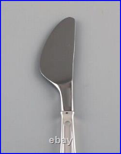 Georg Jensen Koppel cutlery. Seven lunch knives, sterling silver stainless steel