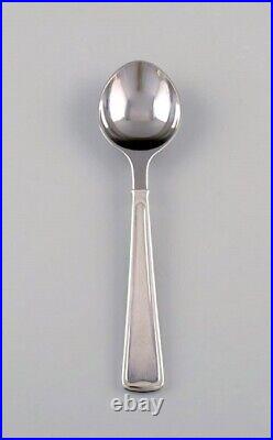Georg Jensen Koppel cutlery. Two dinner spoons sterling silver, stainless steel
