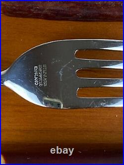 George Butler & Co Sheffield STAG HORN Cutlery Steak Knife & Fork Set of 6