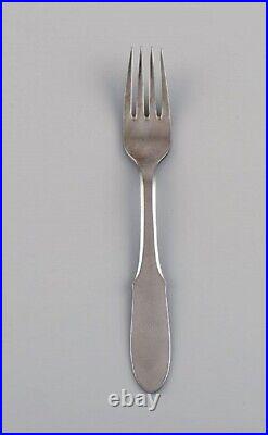 Gundorph Albertus for Georg Jensen. Eight Mitra forks in stainless steel