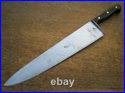 HEAVY-DUTY Vintage F. DICK Germany 20 Carbon Steel Chef Knife RAZOR SHARP