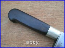 HUGE Antique TICHET Hand-Forged Carbon Steel Nogent Chef Knife RAZOR SHARP