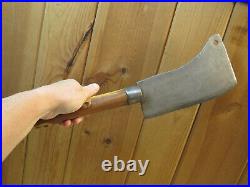 HUGE Mid 1800's WM Beatty & Son Cast Steel 18 Meat Cleaver Chester PA B3038