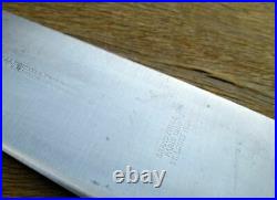 HUGE Vintage 1904 World's Fair Henckels Carbon Steel Chef Knife RAZOR SHARP