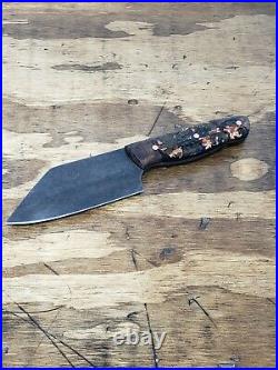 Handmade Kitchen Chopper Knife 80crv2 Carbon Steel Made In USA