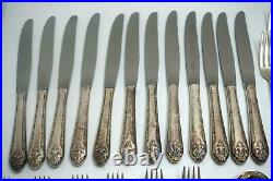 Holmes And Edwards Silverplate Flatware Set Lovely Lady 78 Pc Silverware Service