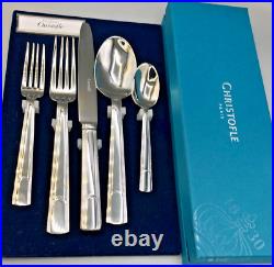 Hudson by Christofle France Stainless 5 piece Place Setting, New in Box