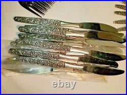 INCREDIBLE Riviera RIF15 Stainless Japan Flatware 100 pcs SERVICE for 16 SCROLL