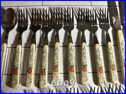 International Stoneware MARMALADE GEESE / APPLE Knives / Spoons / Forks (40)