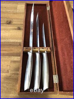 Knife Set Gerber-12 Chef's Knives Carbon Steel Blades Excalibur Balmung Durendal