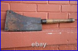LARGE Vintage Antique Hog Splitter Meat Cleaver Butcher Knife 11 Blade 2 L