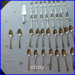 LOVELY LADY 45 Piece Holmes Edwards Service for 8, 1937, Great Quality
