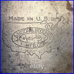 Lamson & Goodnow Mfg USA Vintage 40s-50s Forged Carbon Steel Butcher Cleaver Hog