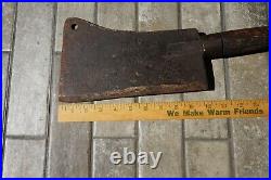 Large Antique Meat Cleaver William M. Beatty & Son 10 Blade WM Beatty