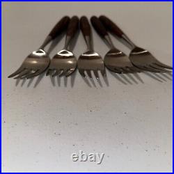 Lauffer Palisander Towle Stainless Flatware Rosewood Japan 15 piece