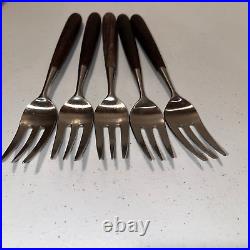 Lauffer Palisander Towle Stainless Flatware Rosewood Japan 15 piece
