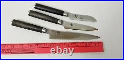 Lot 3 Kai Shun Classic Alton's Angle Kitchen Chef's Knife DM0721 DM0725 DM0726