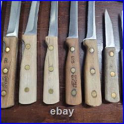 Lot Of 40pc. Vintage Chicago Cutlery Knifes & Blocks See Pics
