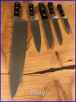 Lot of (5) Sabatier Inox Rowoco Elephant France Kitchen Knives