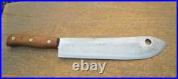 MASSIVE Antique Butcher's Buffalo Skinner/Lamb Splitter Knife RAZOR SHARP