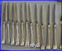 MCM Towle Supreme Cutlery CHRISTY Flatware Set Stainless Steel 18-8 Japan 76P