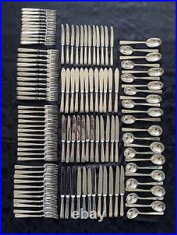 Mappin & Webb (Circa 1950) Sterling Silver 12 person Cutlery Set Canteen (133p)