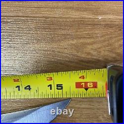 Molybdenum Butcher Knife Steel Curved Blade Japan Used. 15 1/2 Length. Vintage