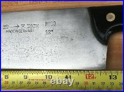 Monster Vintage F. Dick Lamb Splitter Knife Ironwood Handle