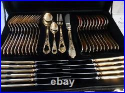 NEW, 72 pc. Silverware by soligen from germany numbered with certificate in case