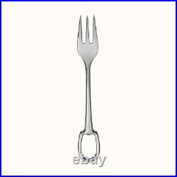 New Hermes Attelage Stainless Steel Dinner Fork #p006002p Brand Nib France F/sh