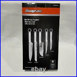 New Snap-on Tools Box Wrench Inspired Stainless Steel 5-Pc. Knife Set SSX18P129