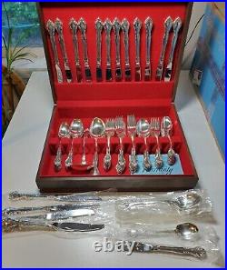 ONEIDA Community Affection Silver Plate Set 87 Pcs (Service for 12+) Extras/Case