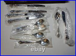 ONEIDA Community Affection Silver Plate Set 87 Pcs (Service for 12+) Extras/Case