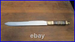 ORNATE Antique Scottish Chef's Butcher Knife, RAZOR SHARP, by Landell, Unmarked
