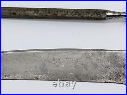 OVB Hibbard Spencer Carving Knife & Sharpening Tool Sterling Stag Horn Handles