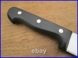 Older Vintage Gustav Emil Ern BIG Carbon Steel Cimeter Butcher Knife RAZOR SHARP