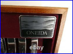 Oneida 18/8 Stainless Steel Cutlery Set In Case'Balmoral' (Bits Missing) (J18)