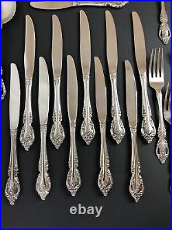 Oneida Community BRAHMS Stainless Vintage Flatware 44 Pcs Spoon Knife Fork